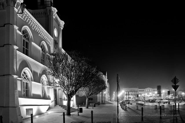 Przemysław Kuźniewski Kawałek Ratusza oraz placu Jana Pawła II w Ciechanowie