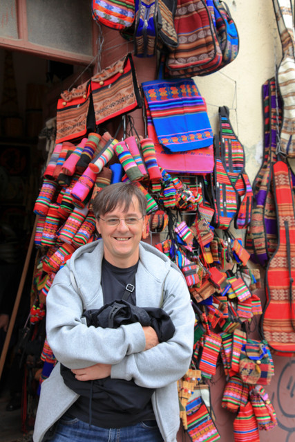 Targ czasownic z setkami amuletów i ''lekarstw''. La Paz. Boliwia.